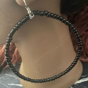 Midnight Hoop Earrings